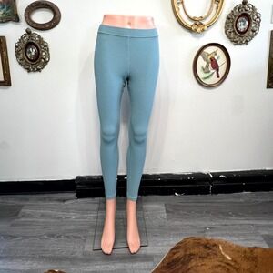 Alo Yoga Sage Green Ribbed High-Waist Leggings S